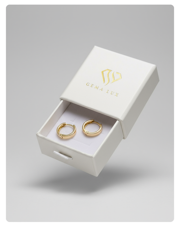 14k Gold dainty round hoops Earrings, 15mm