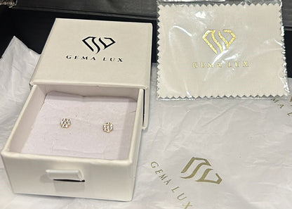 14k Gold balls medium Stud earrings 4 mm #