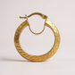 14 K Solid Gold hoop Earrings triangle shape 3 colors white-yellow-rose 25mm
