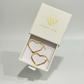 14k Gold hearts hoops Earrings
